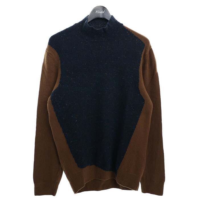 楽天市場】【中古】HERMESカシミヤ混ウールニットセーター ネイビー  