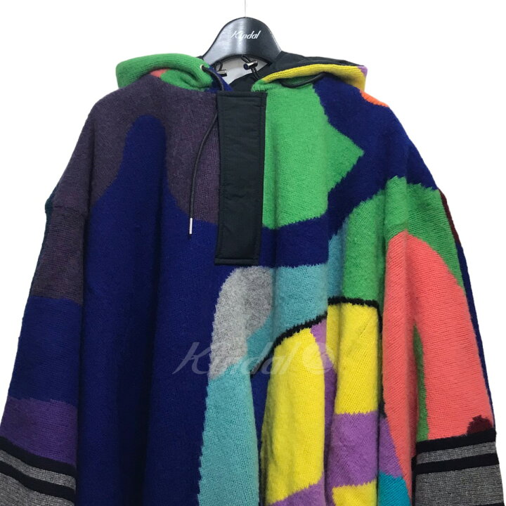 楽天市場】【中古】sacai×KAWS21AW｢Jacquard Knit Poncho｣ジャガード 