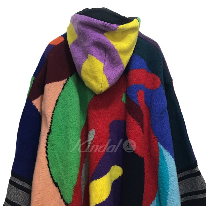 楽天市場】【中古】sacai×KAWS21AW｢Jacquard Knit Poncho｣ジャガード 