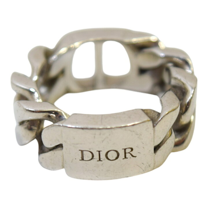 楽天市場】【中古】DIOR CD ICON チェーンリンクリング リルバー 