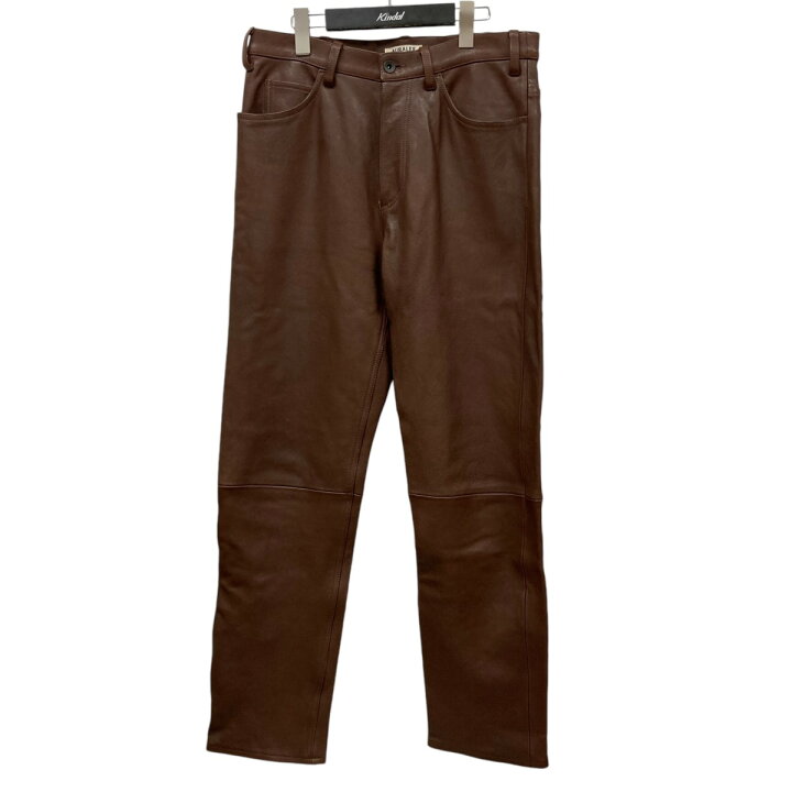 楽天市場】【中古】AURALEE 22AW HEAVY LAMB LEATHER PANTS ラムレザー 