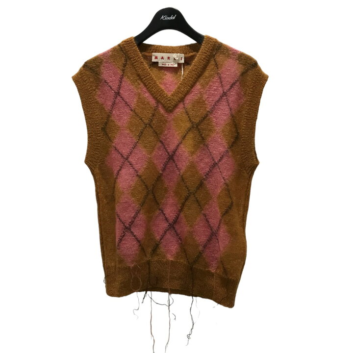 楽天市場】【中古】MARNI 24AW アーガイル柄 ニットベスト CVMG0129Q0 
