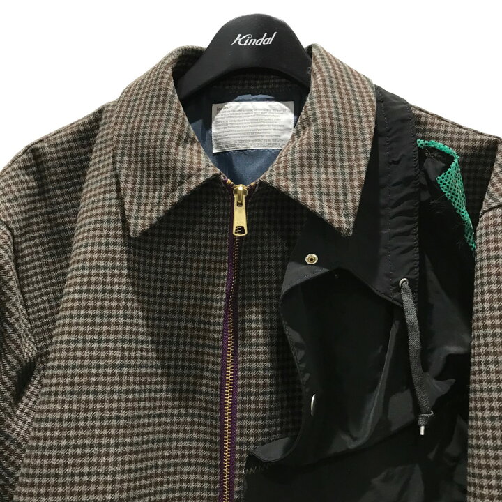 楽天市場】【中古】KOLOR 23AW チェック ジップブルゾン 23WCW-G04107 