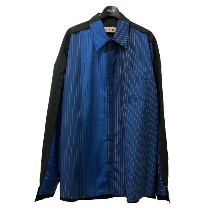 楽天市場】【中古】MARNI 2024SS ストライプ切替シャツ CUMU0278UD 