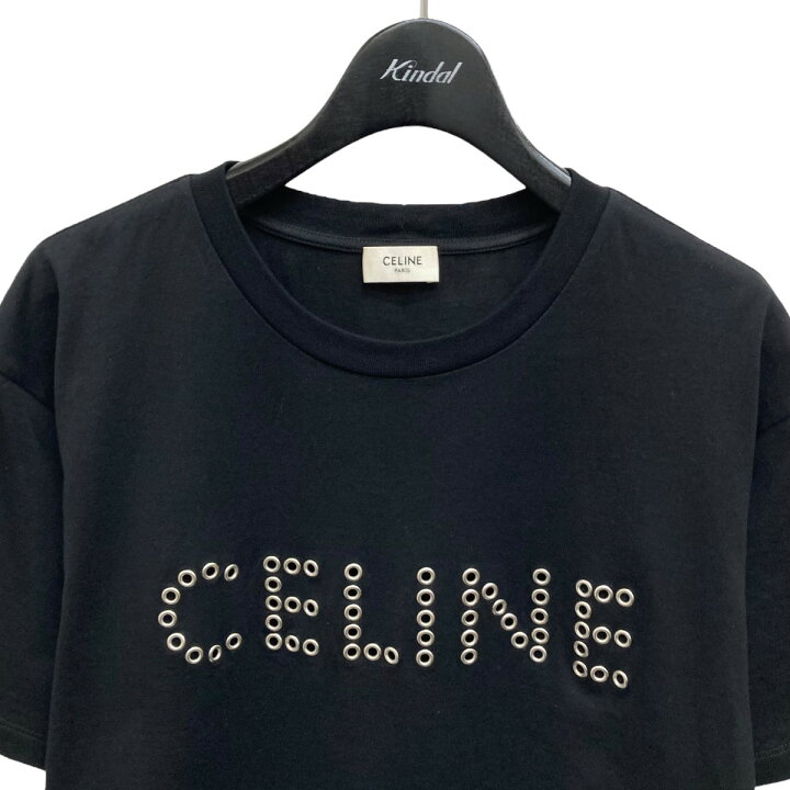 楽天市場】【中古】CELINE ルーズ スタッズロゴTシャツ 半袖Tシャツ 