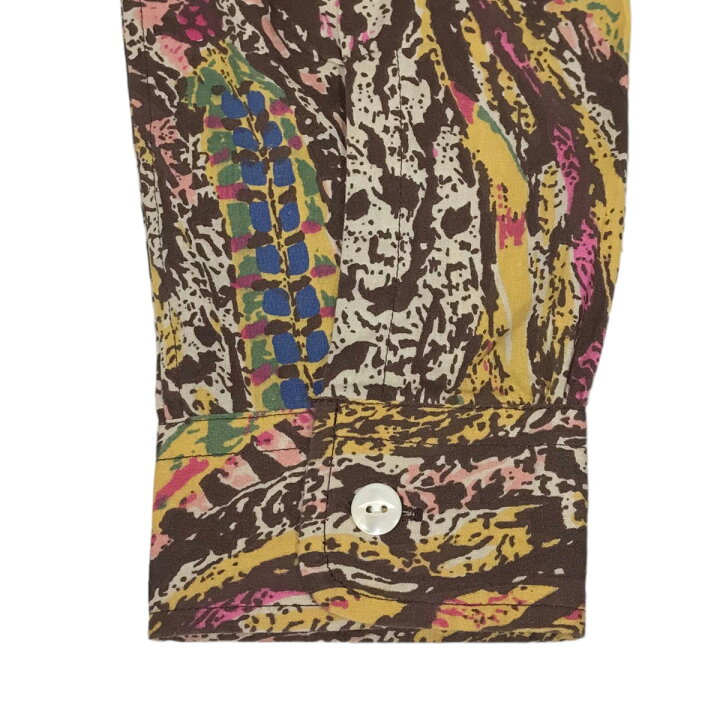 楽天市場】【中古】Needles総柄シャツ Work Shirt India Cotton ワーク  
