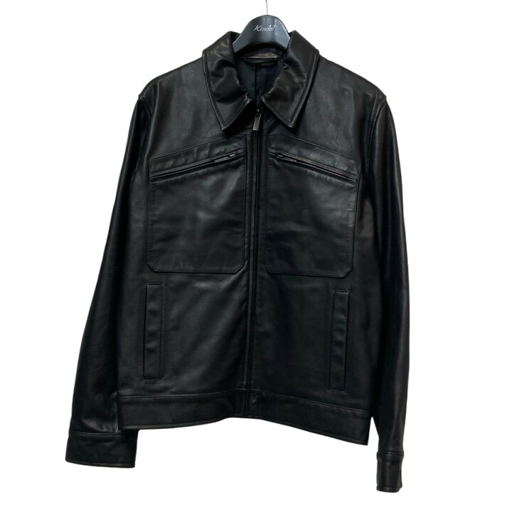 楽天市場】【中古】agnes b homme レザージャケット XD72CUR2 ブラック 