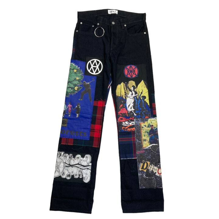 楽天市場】【中古】KIDILL Jamie Reid パッチワーク デニムパンツ 