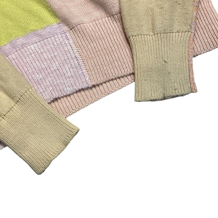 楽天市場】【中古】MAISON KITSUNE パッチワーク クロップド セーター 