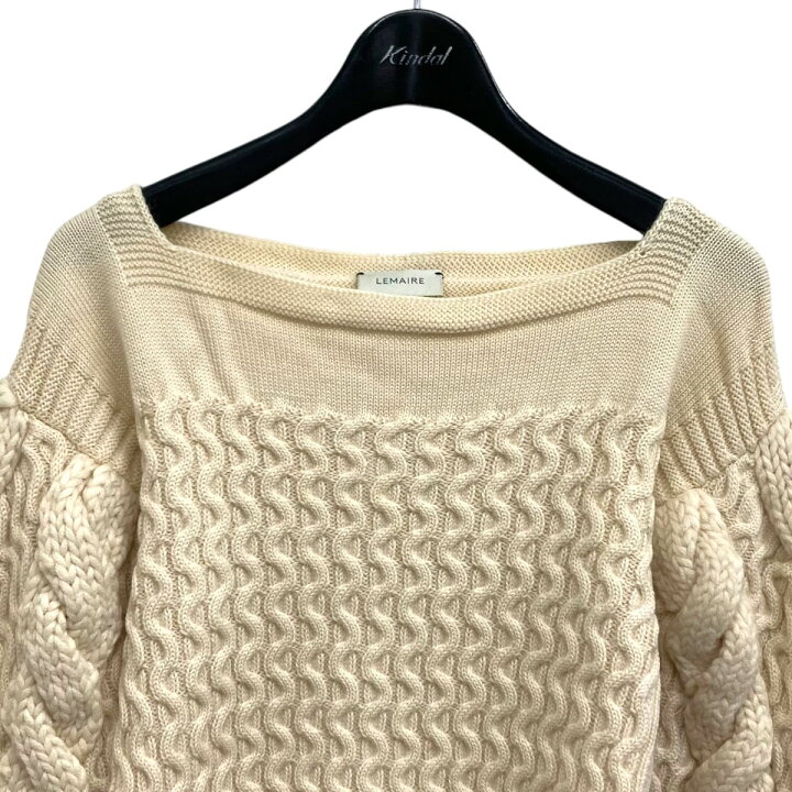 楽天市場】【中古】LEMAIRE ケーブルニット アイボリー サイズ：S  