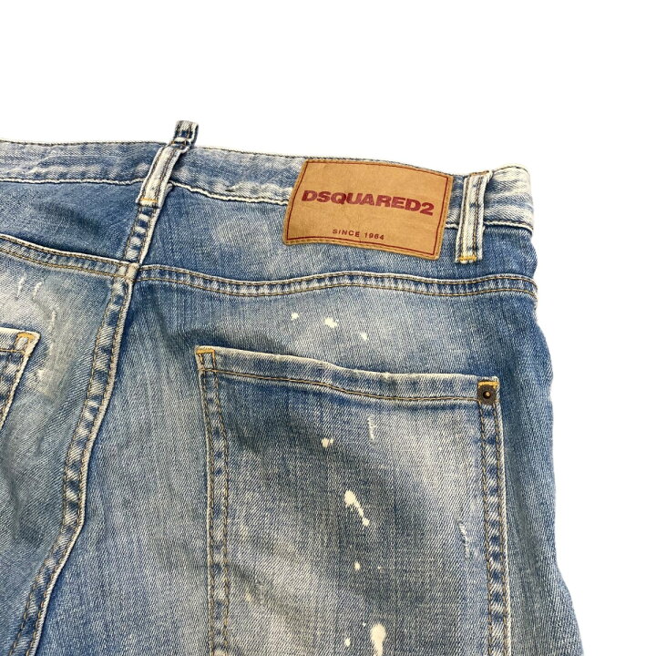 楽天市場】【中古】DSQUARED223AW クロップドダメージデニムパンツ 