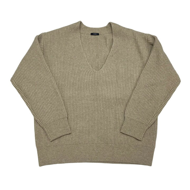 楽天市場】【中古】YLEVE 22AW Vネックニット 170-2260061 ベージュ 