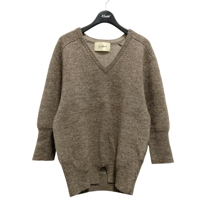楽天市場】【中古】JUN MIKAMI 22AW Vネックニット ブラウン サイズ：F  