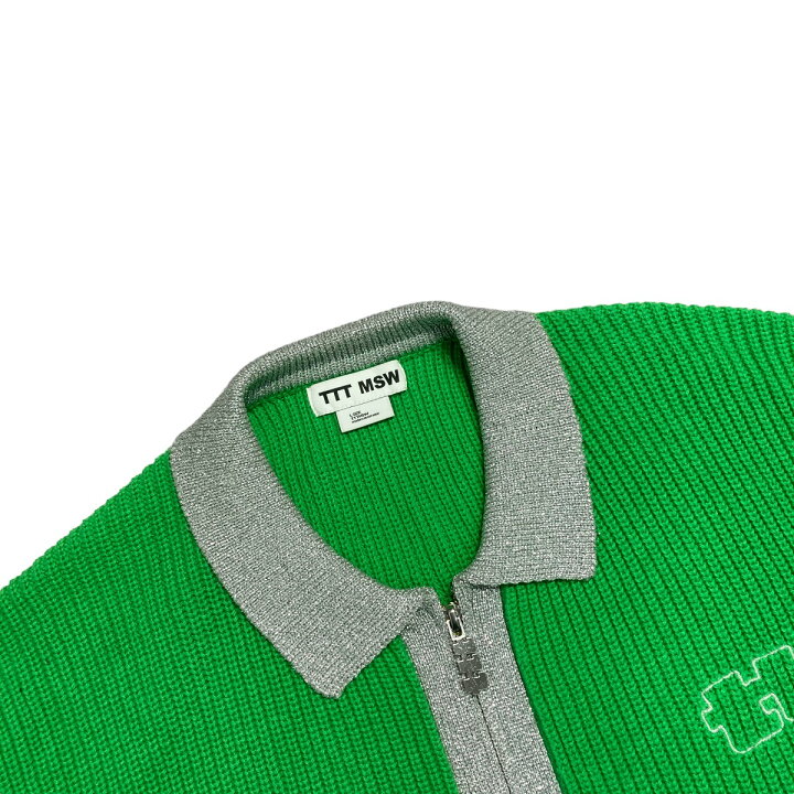 楽天市場】【中古】TTT MSW24SS Lame zip up cardigan ニット 