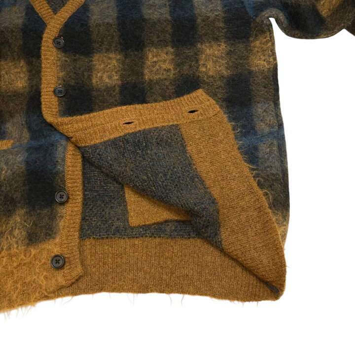 楽天市場】【中古】stein 22SS KID MOHAIR CARDIGAN ブロックチェック 