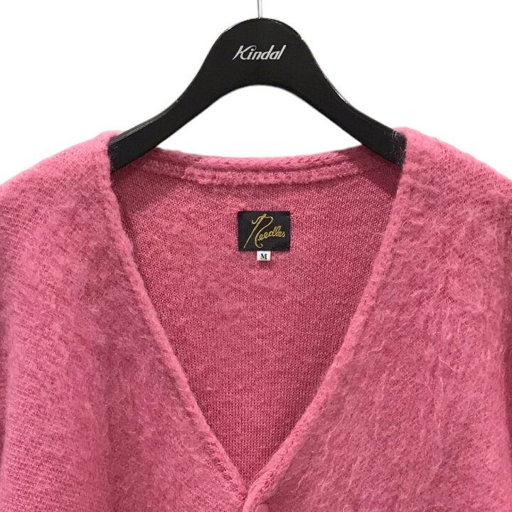 楽天市場】【中古】Needles Vネックモヘヤカーディガン LQ421 ピンク 