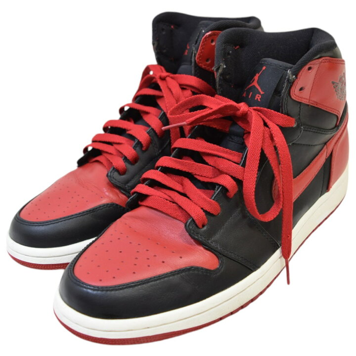 楽天市場】【中古】NIKE AIR JORDAN1 RETRO HIGH DMP BULLS BRED エア 