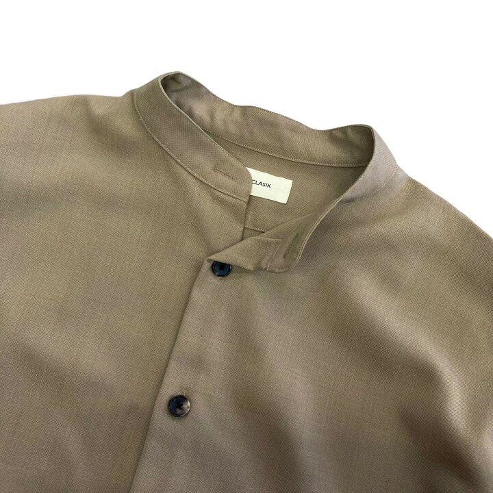 楽天市場】【中古】THE CLASIK 23SS MINIMALCOLLARLESSSHIRTS バンド 