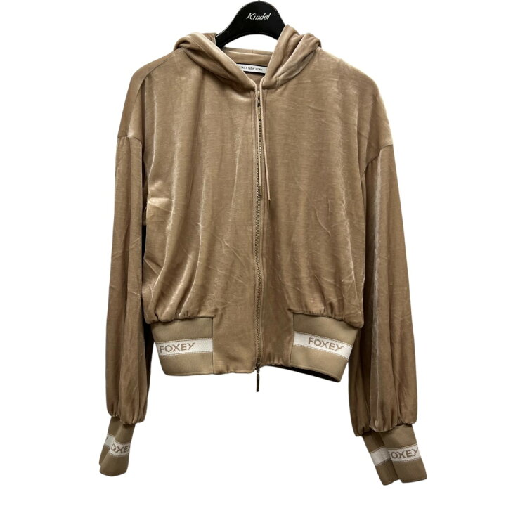 楽天市場】【中古】FOXEY ロゴテープベロアジップパーカー 41474  