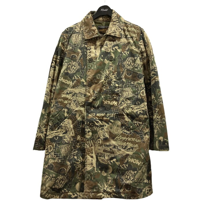 楽天市場】【中古】Hysteric Glamour 総柄Pコート 02183AC06 グリーン 