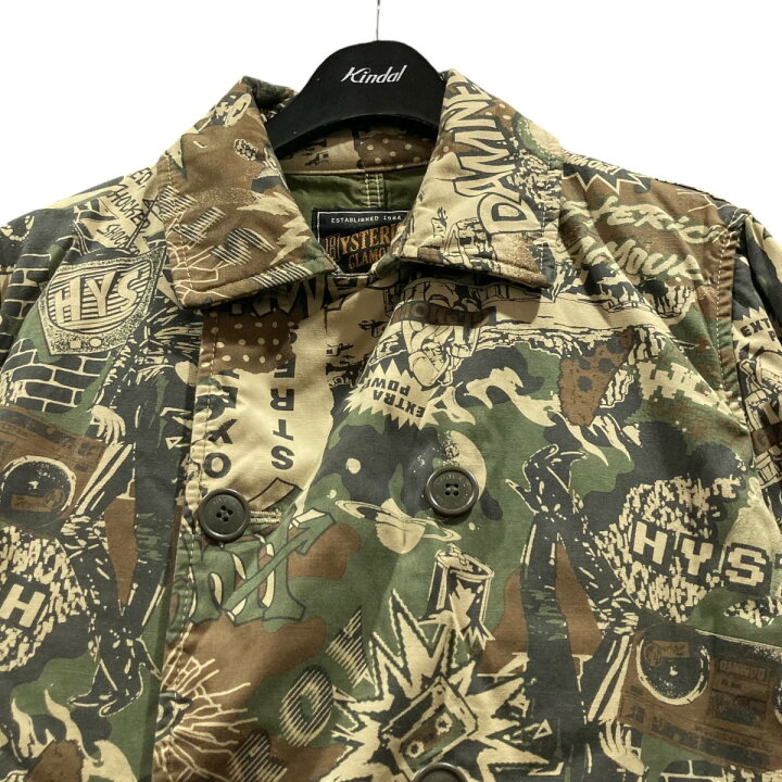 楽天市場】【中古】Hysteric Glamour 総柄Pコート 02183AC06 グリーン 