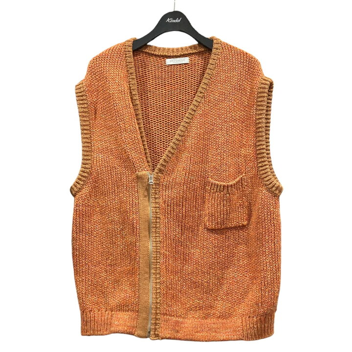 楽天市場】【中古】ENCOMING 23SS Knitted Asymmetric Vest ジップ 