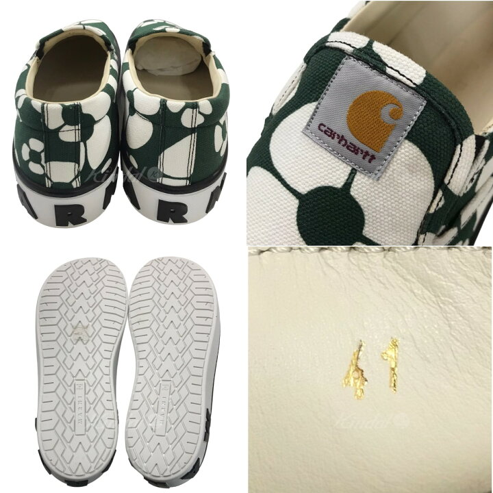楽天市場】【中古】MARNI×CARHARTT「SLIP-ON SNEAKERS」フラワー 
