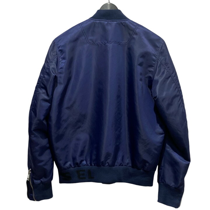 楽天市場】【中古】DIESEL デニム切替 袖ジップ MA-1ジャケット  
