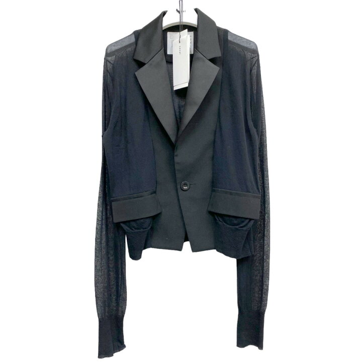 楽天市場】【中古】sacai 24SS Suiting Mix Knit Cardiganドッキング 