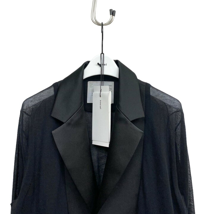 楽天市場】【中古】sacai 24SS Suiting Mix Knit Cardiganドッキング 