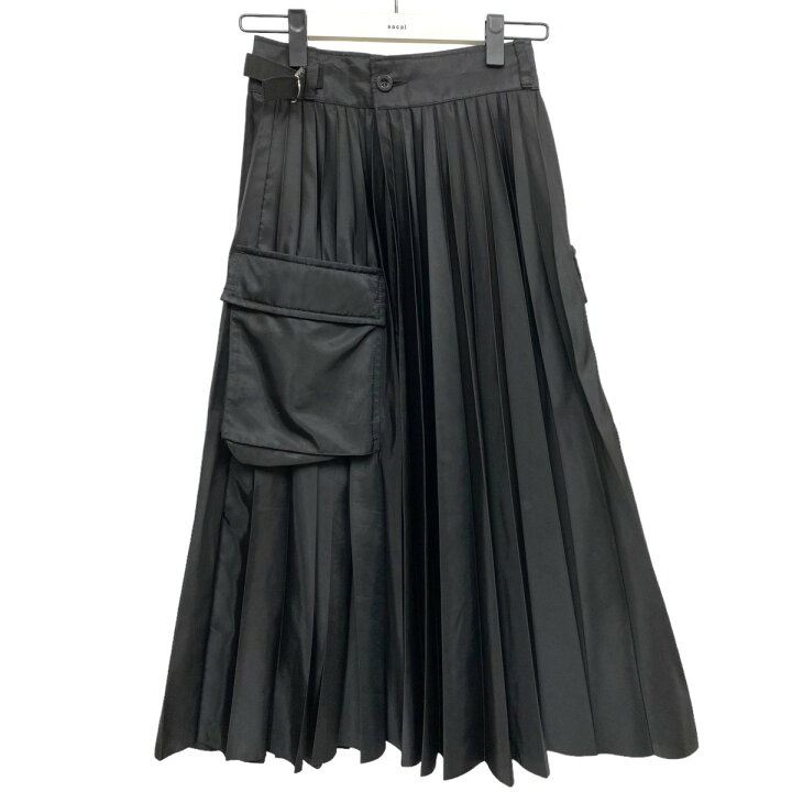 楽天市場】【中古】sacai 24SS Nylon Twill Skirt PLEATSプリーツ  