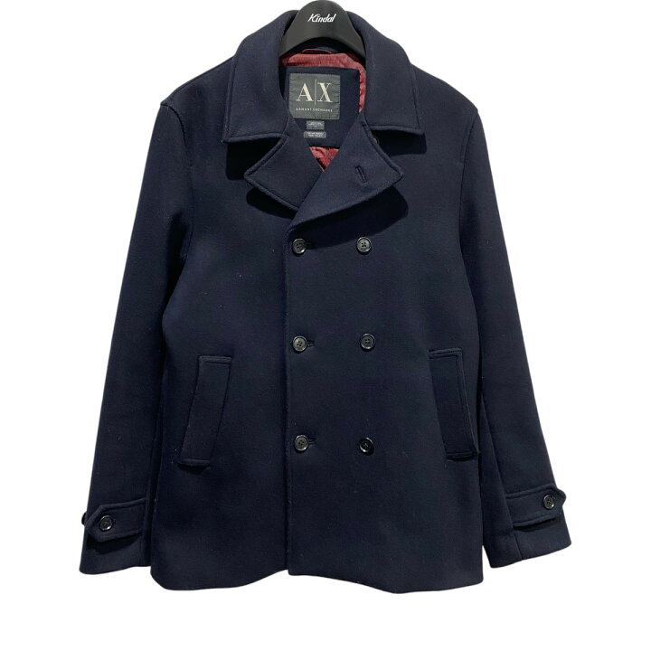 楽天市場】【中古】ARMANI EXCHANGE Pコート ネイビー サイズ：S 