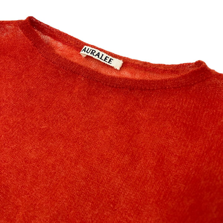楽天市場】【中古】AURALEE KID MOHAIR SHEER KNIT BOAT NECK P／O 