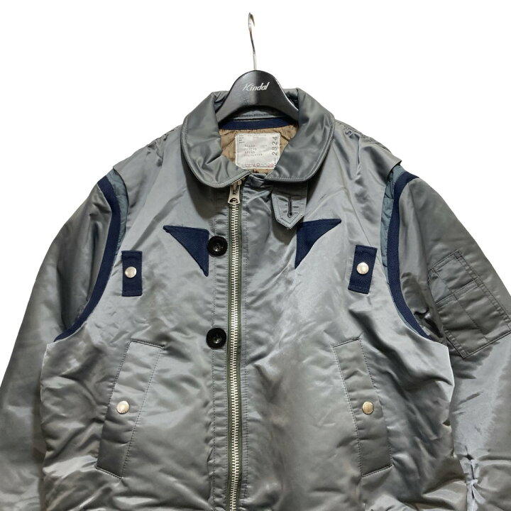 楽天市場】【中古】sacai22AW ナイロンツイルミックスブルゾン 22 