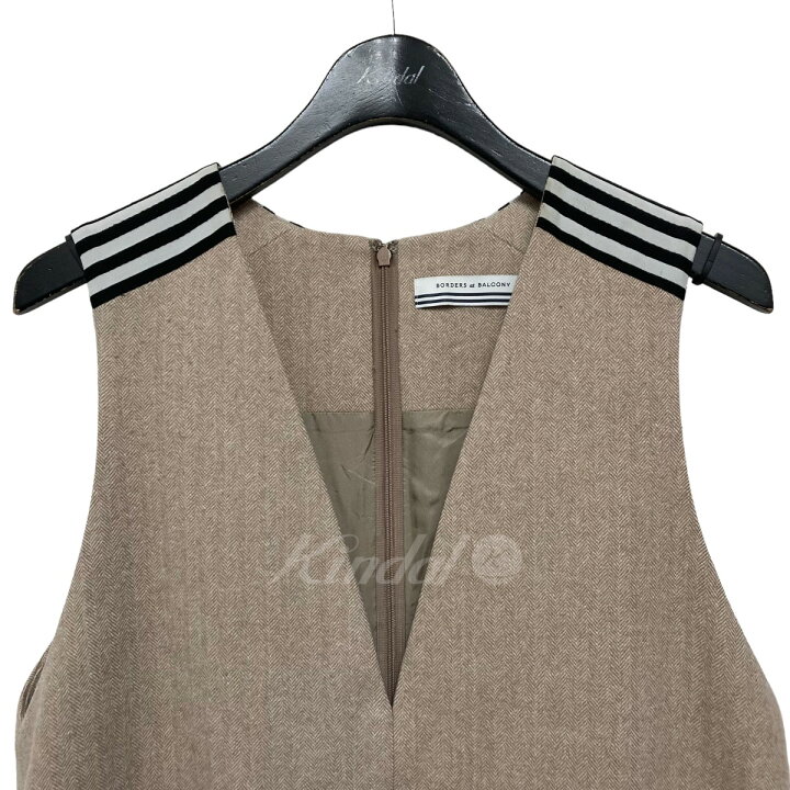 楽天市場】【中古】BORDERS AT BALCONY21AW WOOL HERRINGBONE DRESS 