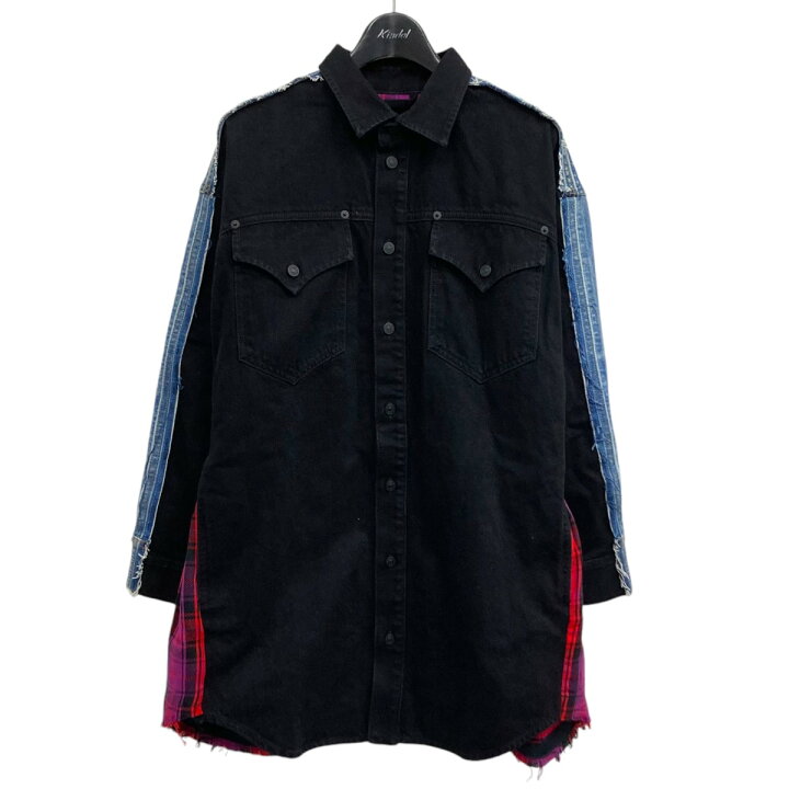 楽天市場】【中古】DIESEL ドッキングデニムジャケット ブラック 