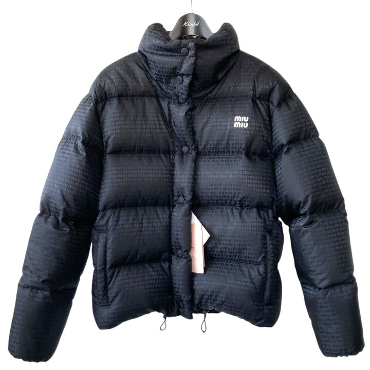 楽天市場】【中古】MIU MIU総柄 ダウンジャケット ML967 ブラック