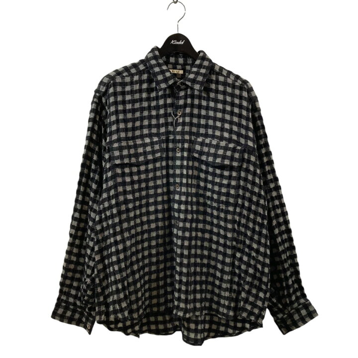 楽天市場】【中古】HEUGN チェック 長袖シャツ SHIRT056 ブラック 