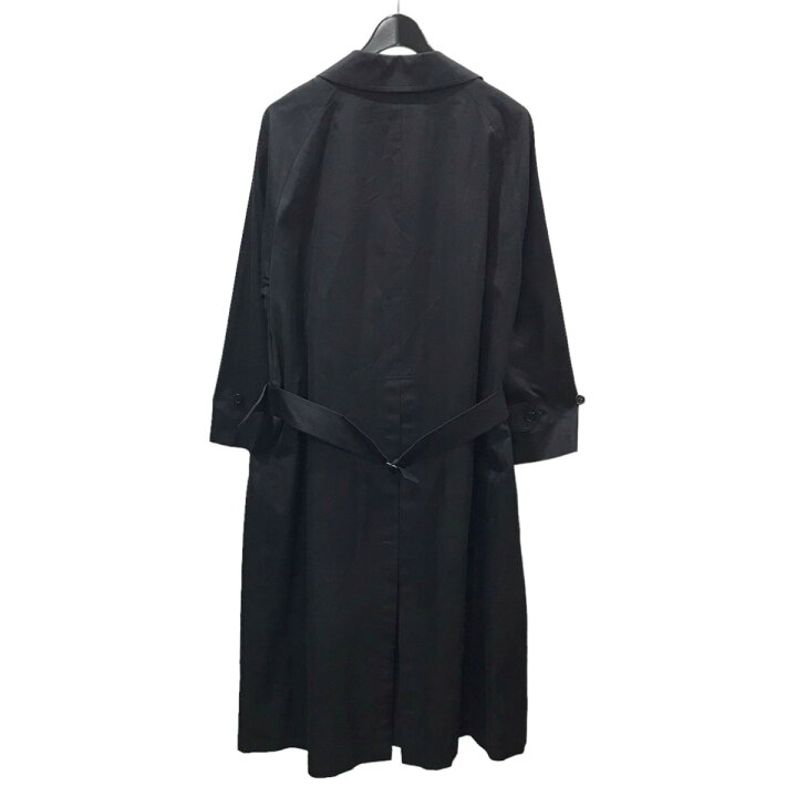 4719【美品】クルニ 20年製 タイロッケンロングシャツコート 黒 M 