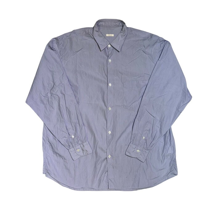 楽天市場】【中古】COMOLI ポプリンシャツ S03-02003 ブルー サイズ：3  