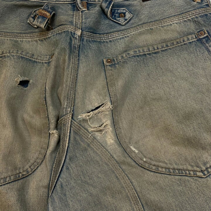 楽天市場】【中古】SUGARHILL 22SS × UNUSED FADED DOUBLE KNEE DENIM 
