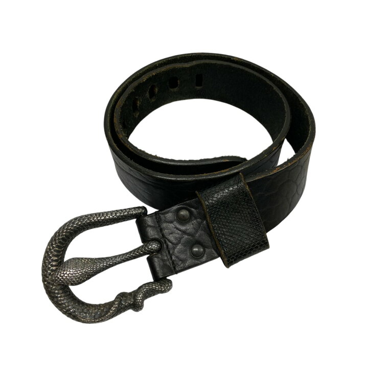 楽天市場】【中古】IF SIX WAS NINE コブラレザーベルト ブラック 