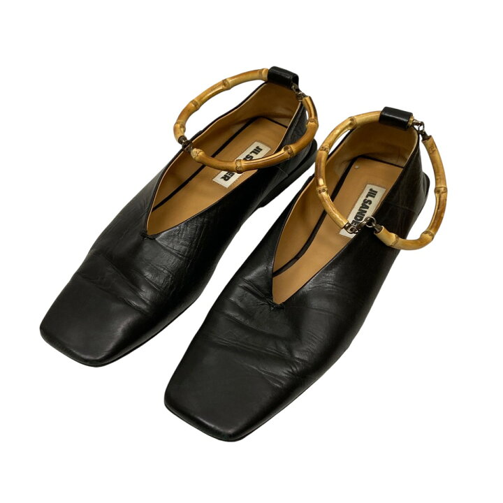 楽天市場】【中古】JIL SANDER バンブーアンクルフラットシューズ 