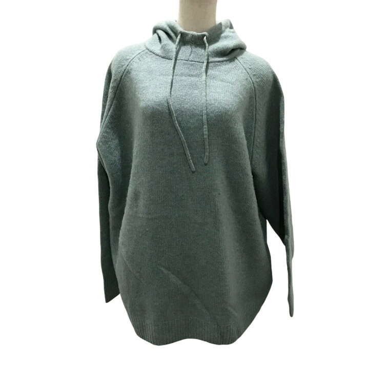楽天市場】【中古】CLANE H N KNIT HOODIE ニットパーカー スカイ 