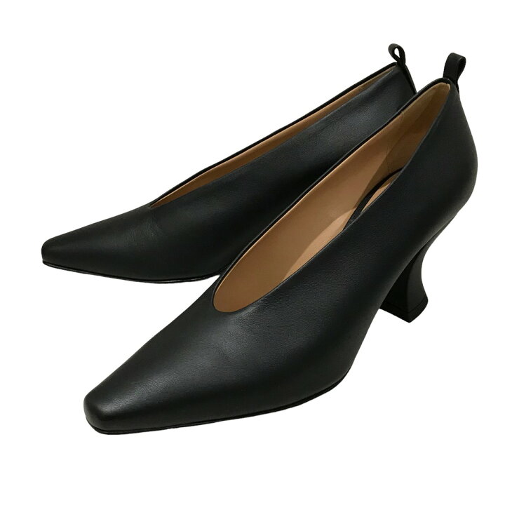 楽天市場】【中古】BOTTEGA VENETAアーモンドトゥパンプス ブラック 
