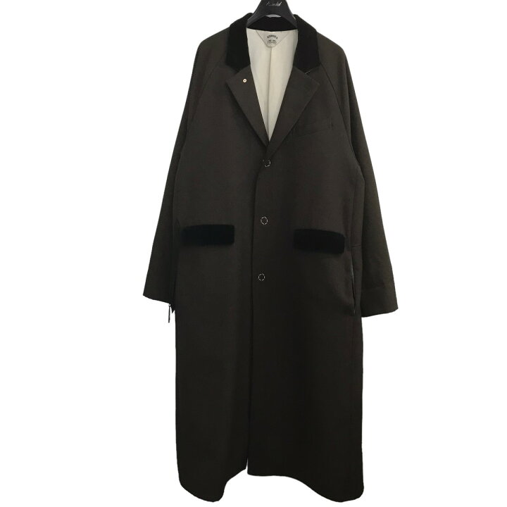 楽天市場】【中古】SUNSEA 18AW｢Polyys Wool Coat｣ ベルベットポリ  