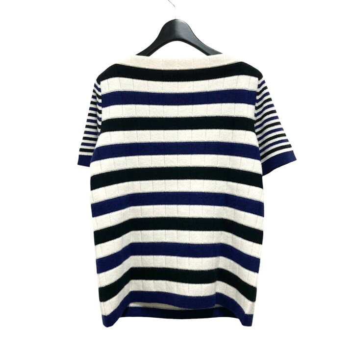 楽天市場】【中古】CHANELボーダー 半袖ニット P45628K05700 ホワイト  