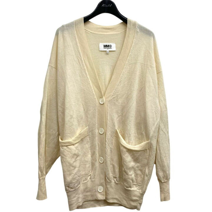 楽天市場】【中古】MM6 Maison Margielaカーディガン ホワイト サイズ  