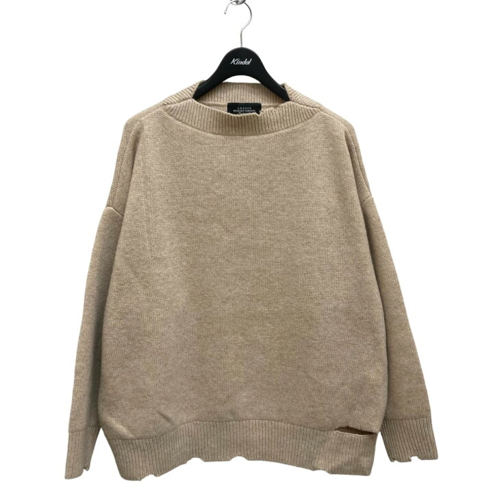 楽天市場】【中古】UNUSED 22AW DAMAGE 5G WOOL KNIT US2254 ベージュ  