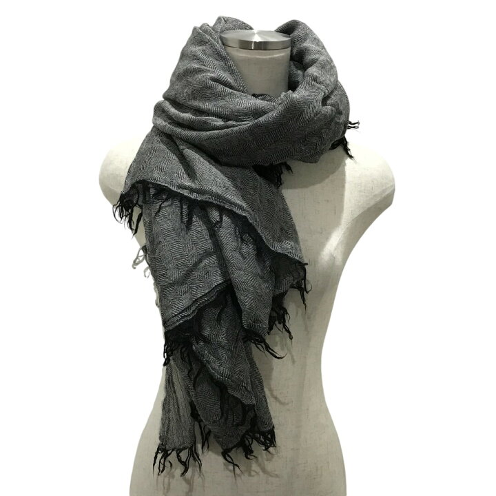 楽天市場】【中古】RICK OWENS カシミヤ混フリンジストール RU 9093  